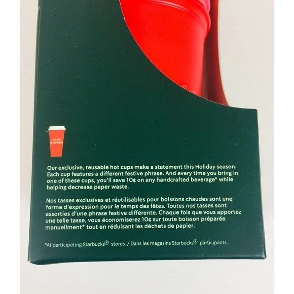 Starbucks Lot Holiday 2019 Reusable Hot Cold Cups - Picture 5 of 11